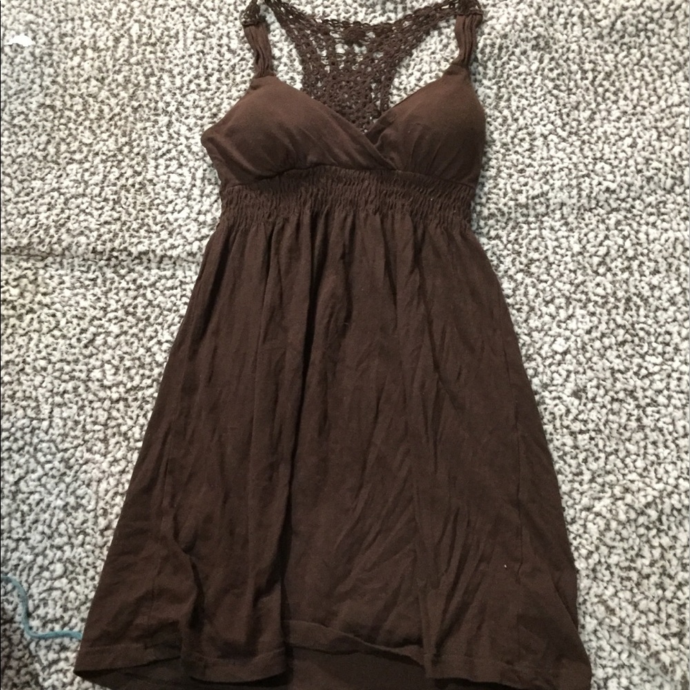 Brown casual dress